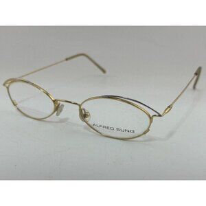 ALFRED SUNG - 4319 CAMOMILE VK 135mm Gold Oval Eyeglass Frames